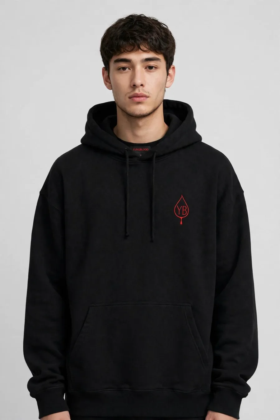YB Drop Hoodie — Black